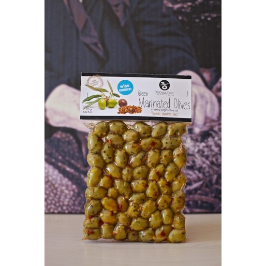 Olives vertes marinées sous vide 250g (prix TTC)